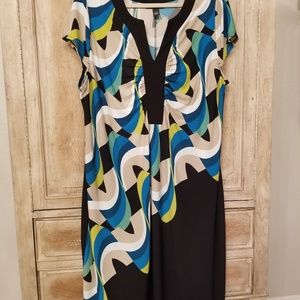 ALFANI Geometric Slip Dress